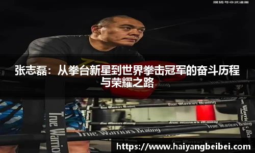 张志磊：从拳台新星到世界拳击冠军的奋斗历程与荣耀之路